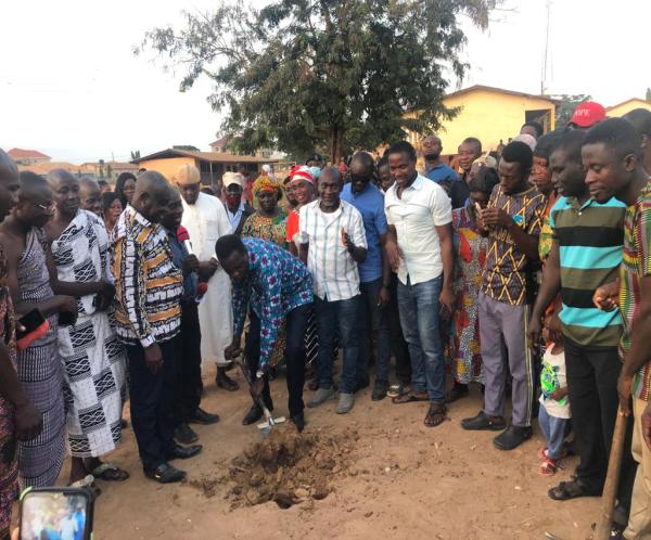 A SOD CUTTING CEREMONY 
