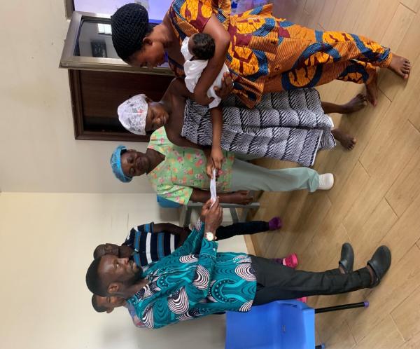 MONEY DONATED TO A VISUALLY IMPAIRED MOTHER OF TWINS