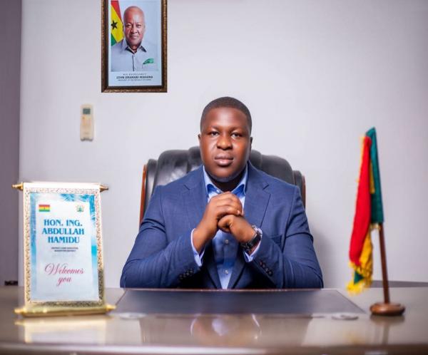 MY FIRST DAY OF THE BOSOMTWE DISTRICT ASSEMBLY DISTRICT CHIEF EXECUTIVE AT OFFICE