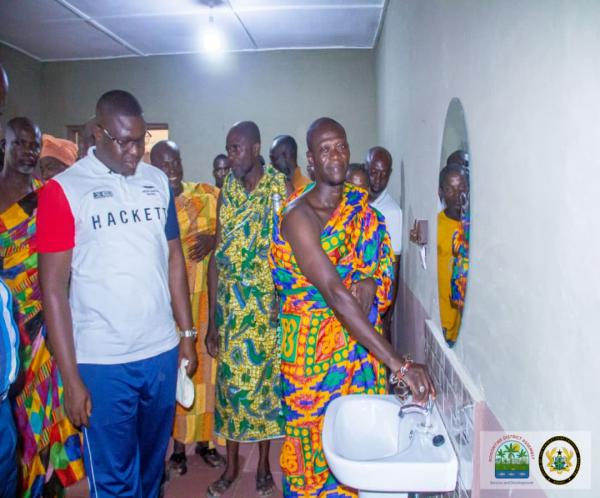 COMMISSIONING OF 1NO. 16 WATER CLOSET TOILET FACILITY WITH 4NO. BATHROOMS, 5NO. URINALS WITH 4000LTRS SEPTIC TANK AND 1NO. 2000LTRS AT ABONO