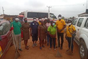 A CLEAN-UP EXERCISE HELD AT APUTUOGYA MARKET 